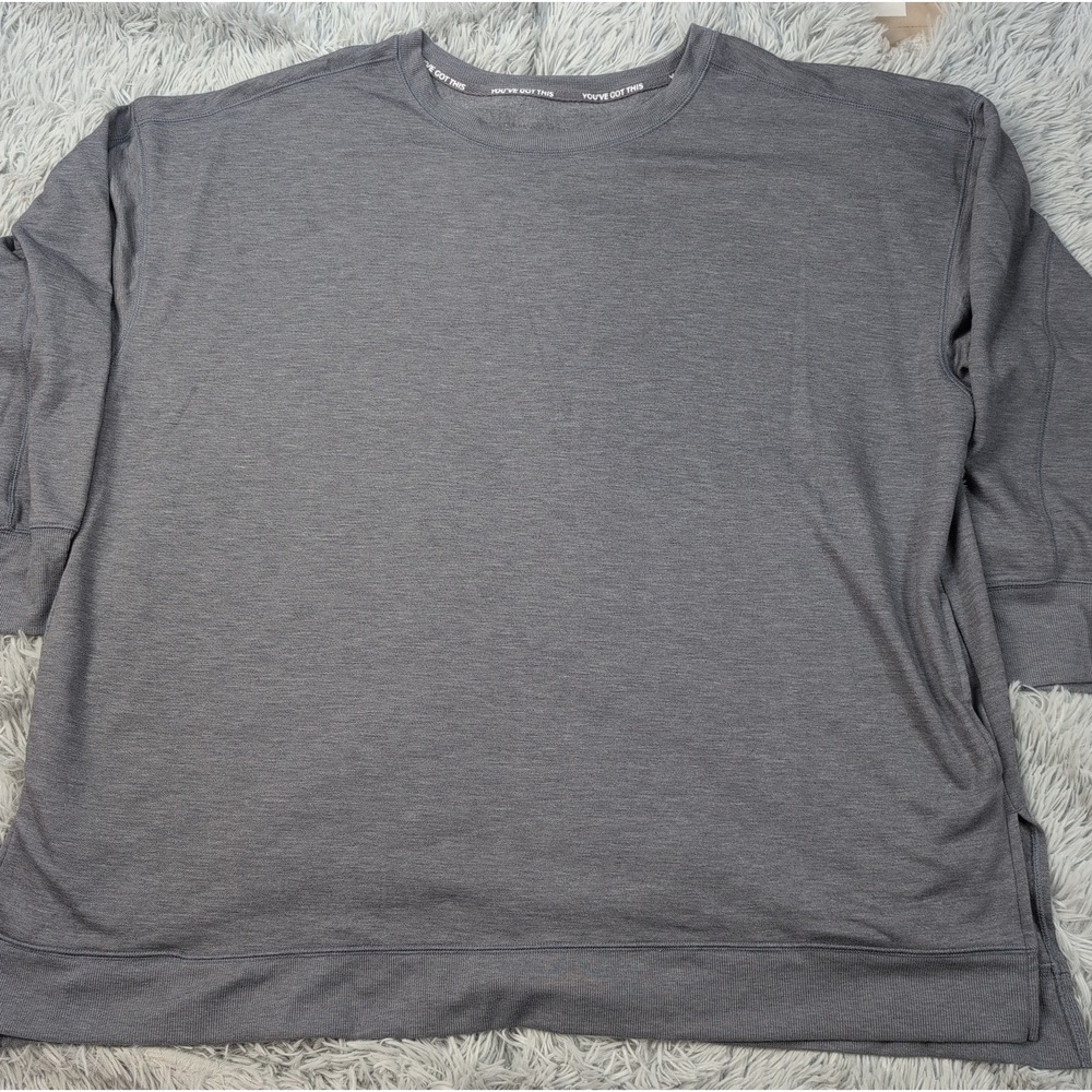 Tek Gear Sweatshirt Womens 3X Gray Athletic Stretch Soft Comfort Lightweight
